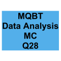 MQBT Data Analysis MC Detailed Solution Question 28